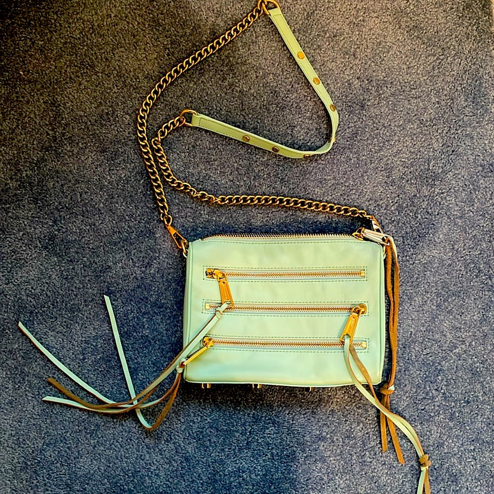 Rebecca Minkoff mint green crossbody bag